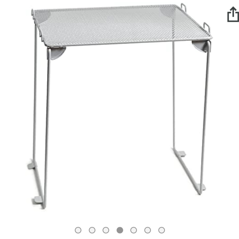 U brands gray mesh locker organizer folding shelf
